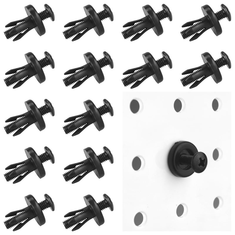 G.CORE Pegboard Peg Hooks Accessories - 40 Set Pegs with Inserts and Screw Fit 1/4 Pegboards Multi-Functional for Hanging and Mounting - Utility Tool Hanger Organizers (Large Size) - Image 1