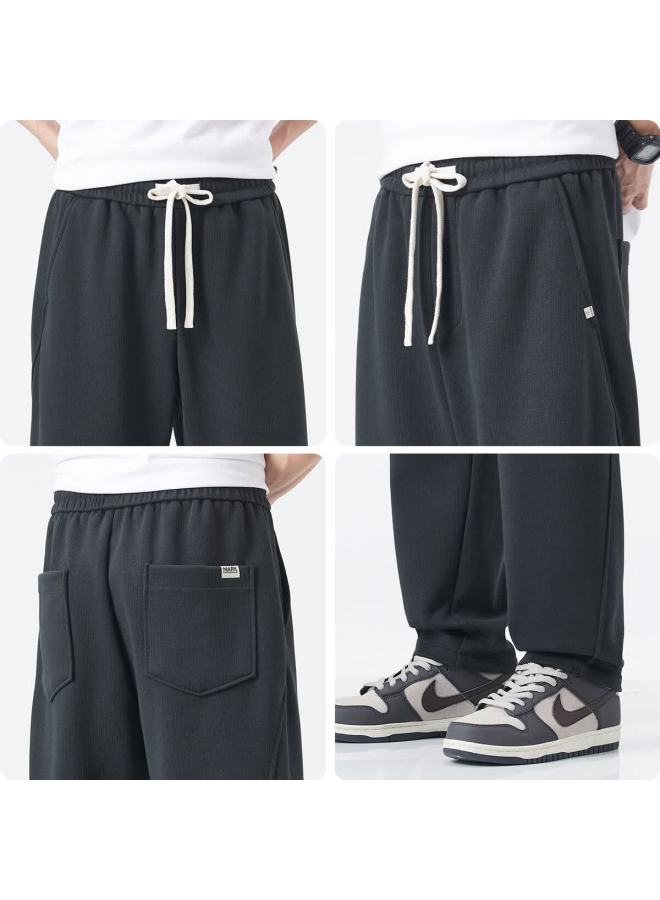 Mark Fairwhale Classic Simple Men's Casual Pants  Spring Thick Loose Versatile Long Straight Trousers For Daily Commute