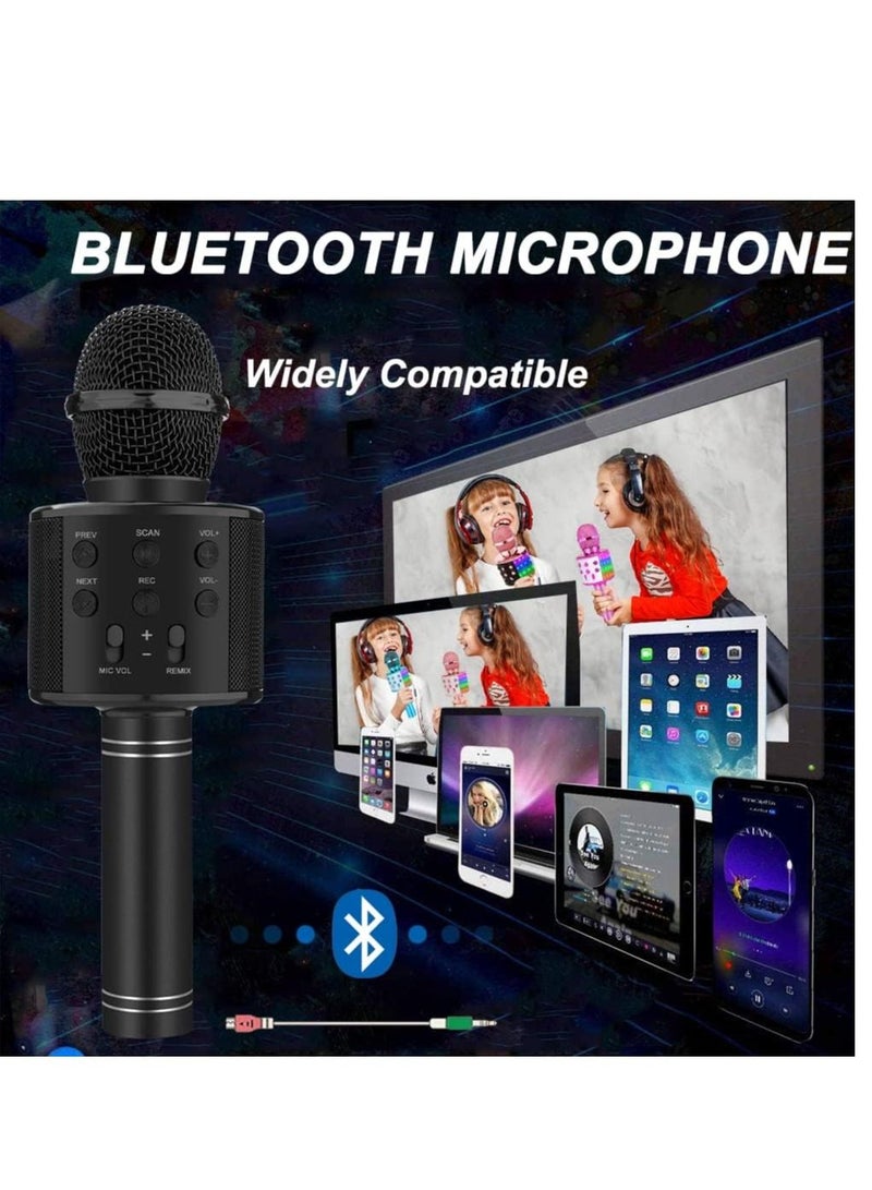 Bluetooth Karaoke Microphone Wireless,Portable Singing Microphone for Kids Adults,Karaoke Machine for Kids Toys,Birthday Gifts Ideas for 3 4 5 6 7 8 9 10 11 12 Year Old - Image 3