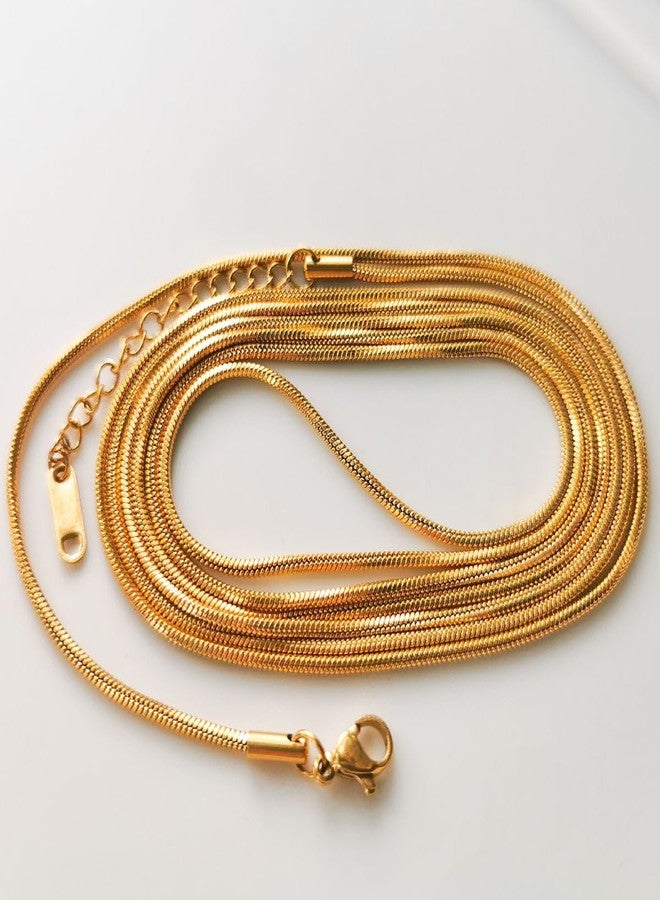 Aaishwarya Layered Long Chain Necklaces for Women and Girls | 18K Plated Anti-Tarnish & Stainless Steel Jewels | Minimal Dainty Chains | Stylish Everyday Accessory - Image 3