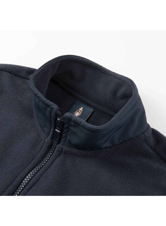 Hush Puppies Neutral Style Men's Women's Children's Autumn Winter New Style Knitted Jacket Polar Fleece High Collar Children's Jacket Student Fleece Jacket - Image 4