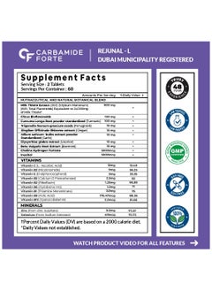 CARBAMIDE FORTE Liver Detox Supplement With Milk Thistle Extract 800Mg 120 Veg Tablets Wt/Tablet 1195Mg  - Image 2