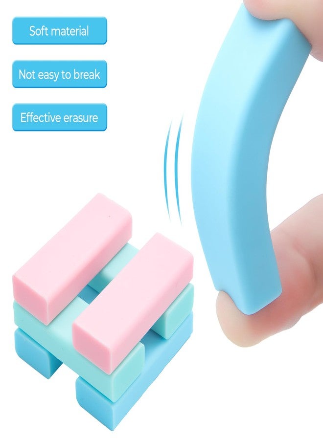 ام اند جي مجموعة ممحاة مطاطية منزلقة قابلة للسحب من إم آند جي، 6 قطع، ممحاة كبيرة لأقلام الرصاص تعمل بنظام الدفع والسحب، مزودة بغلاف بلاستيكي شفاف، ممحاة مطاطية ناعمة للاستخدام المكتبي، والرسم الهندسي، والاستخدام اليومي - Image 2