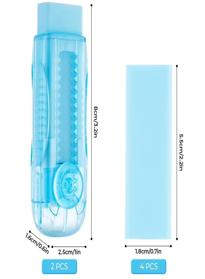 ام اند جي مجموعة ممحاة مطاطية منزلقة قابلة للسحب من إم آند جي، 6 قطع، ممحاة كبيرة لأقلام الرصاص تعمل بنظام الدفع والسحب، مزودة بغلاف بلاستيكي شفاف، ممحاة مطاطية ناعمة للاستخدام المكتبي، والرسم الهندسي، والاستخدام اليومي - Image 4