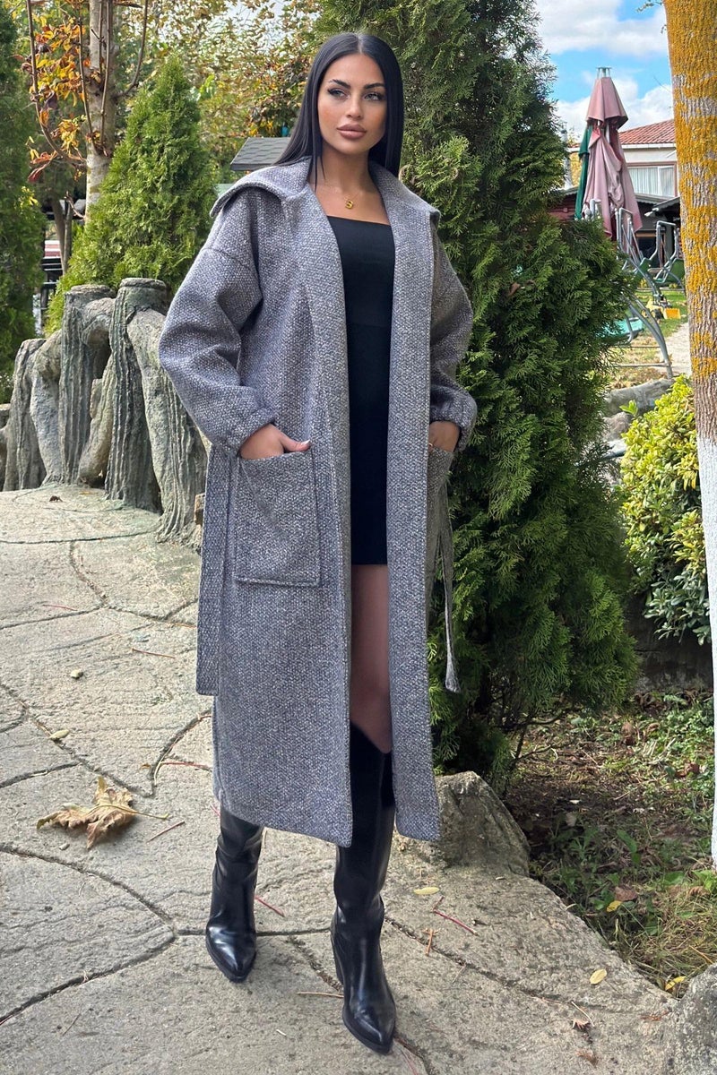 Weshaya Coat Women Anthracite - Image 4