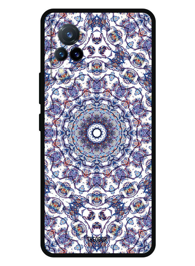 Theodor Protective Case Cover For Vivo V21 Blue Royal Carpet Texture - Image 1