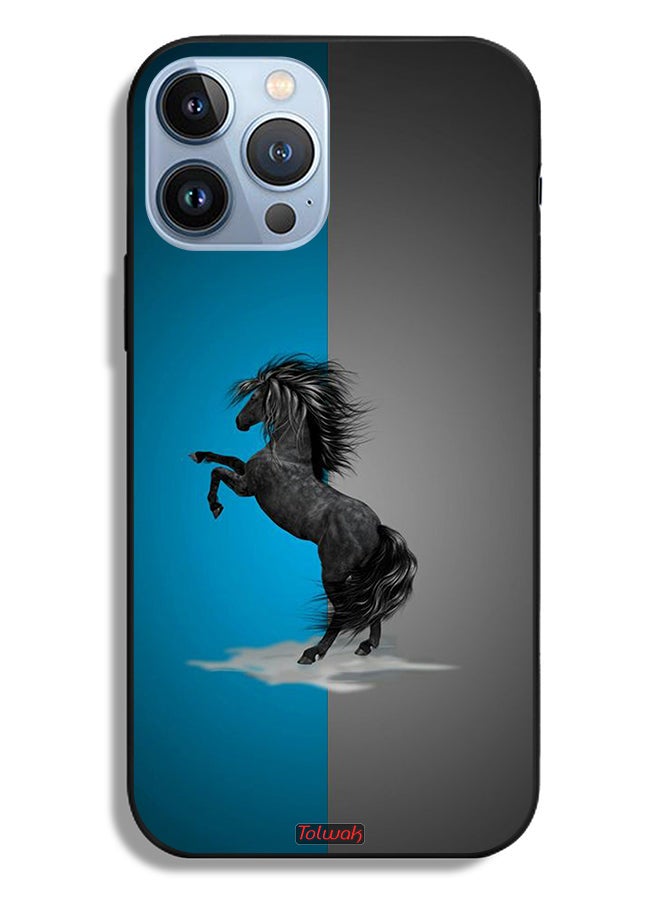 Tolwak Apple iPhone 13 Pro Max Protective Case Horse Art - Image 2
