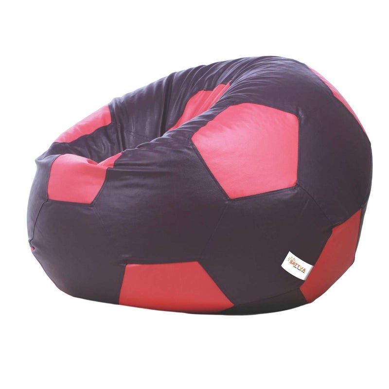 SATTVA Classy.Elegant.Stylish Sattva Football XXXL Bean Bag Cover Without Beans Dual Colour Purple and Pink  - Image 5