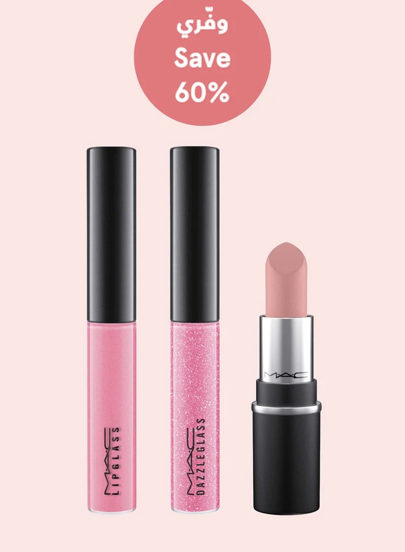 MAC Cosmetics On The Go Pink Mini Lip Kit, 60% Saving
