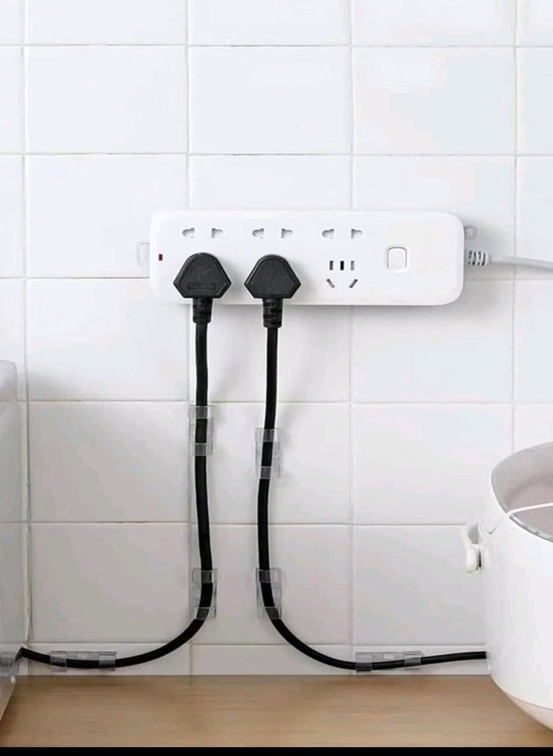 Desktop Socket Fixer Plug in Surge Protector Holder Self Adhesive Punch Free Socket Organizer for Kitchen Home and Office Cable Management - Image 3