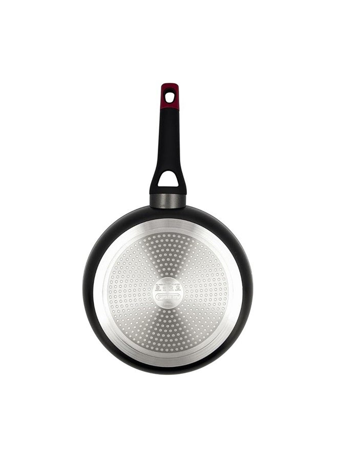 بيريكس Pyrex Optima+ 30cm Extra-Large Frying Pan , PFAS-Free Non-Stick Aluminium Skillet, Durable Scratch-Resistant Coating, Even Heat Distribution, Family-Size Cooking, Black Black 30cm - Image 2