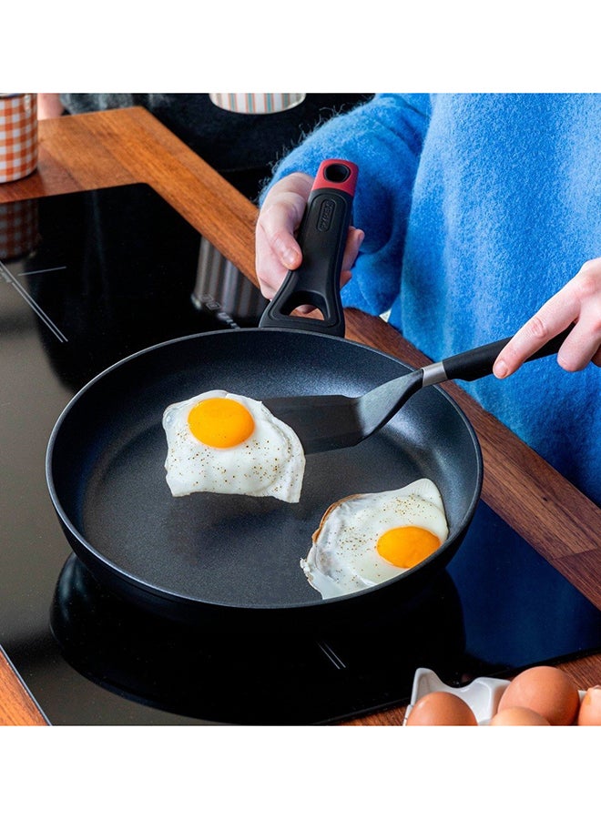 بيريكس Pyrex Optima+ 30cm Extra-Large Frying Pan , PFAS-Free Non-Stick Aluminium Skillet, Durable Scratch-Resistant Coating, Even Heat Distribution, Family-Size Cooking, Black Black 30cm - Image 4