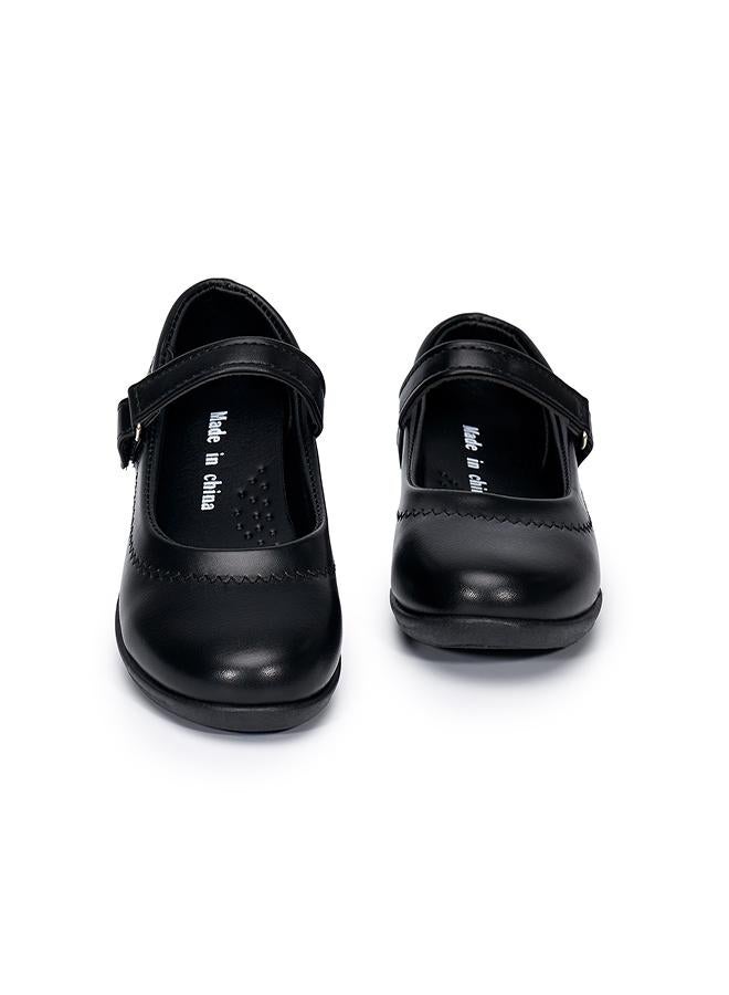 babyqlo Plain Black Girls Mary Jane School Shoes - Image 5