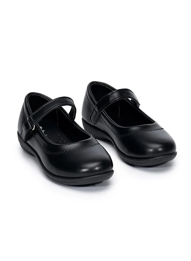 babyqlo Plain Black Girls Mary Jane School Shoes