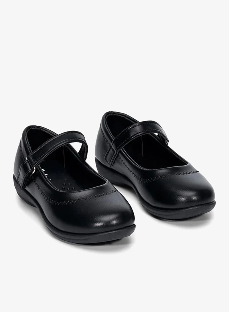babyqlo Plain Black Girls Mary Jane School Shoes