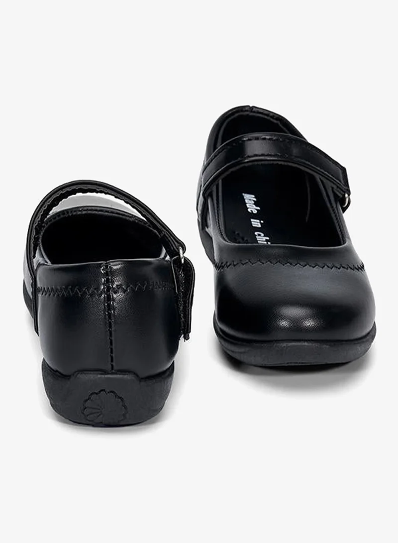 babyqlo Plain Black Girls Mary Jane School Shoes