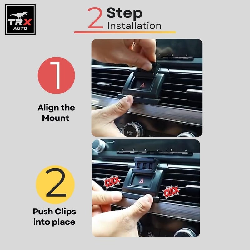TRX AUTO Phone Holder Mount With Gravity Phone Holder For Honda Accord 2018 To 2022 | Honda Accord Accessories | Accord Mobile Phone Holder - Image 5