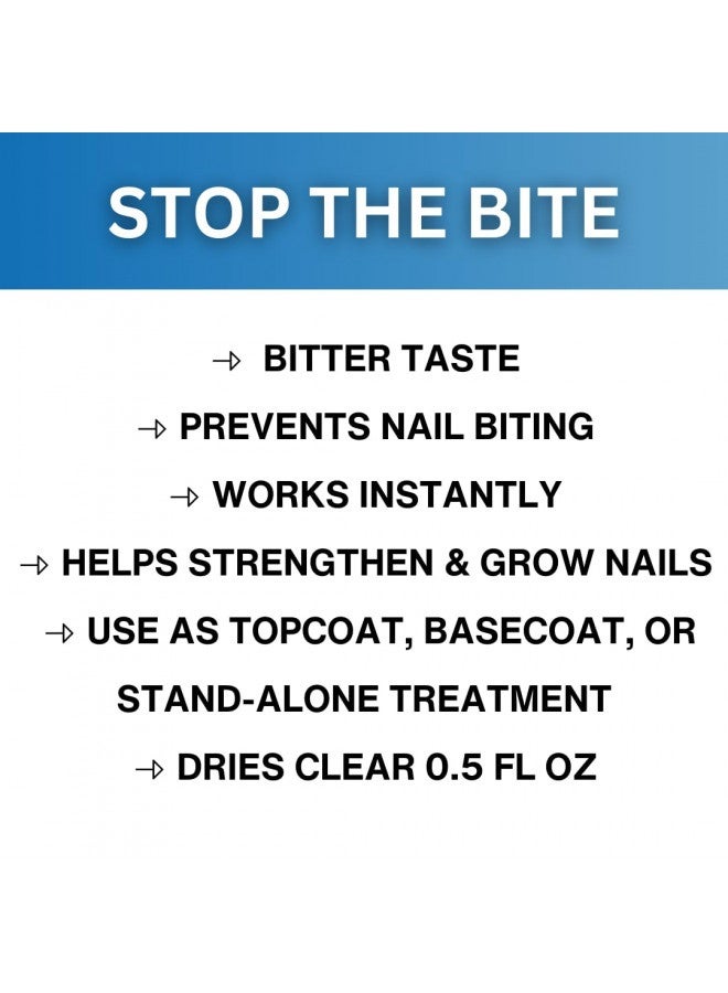 Onyx Professional Onyx Professional "Stop The Bite" Nail Biting And Thumb Sucking Deterrent Polish 0.5 Fl Oz - Helps Nails Grow And Can Be Used As Top Or Base Coat  - Image 2