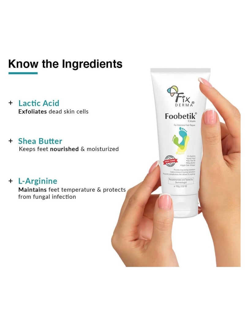 فيكسديرما كريم فوبيتيك، كريم للقدم، للعناية بالقدم، للأقدام الجافة والمتشققة، يرطب ويلطف القدم، إصلاح الكعب، للبشرة المتصلبة أو المتشققة، خالي من البارابين 100 جم - Image 5