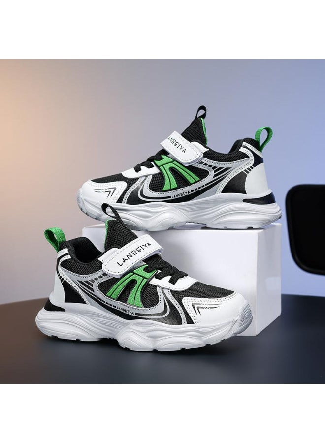 NIBEMINENT Boys Sneakers  Mesh Stitch  Breathable Comfortable Kids Shoes Running Sports Children Sneakers - Image 1