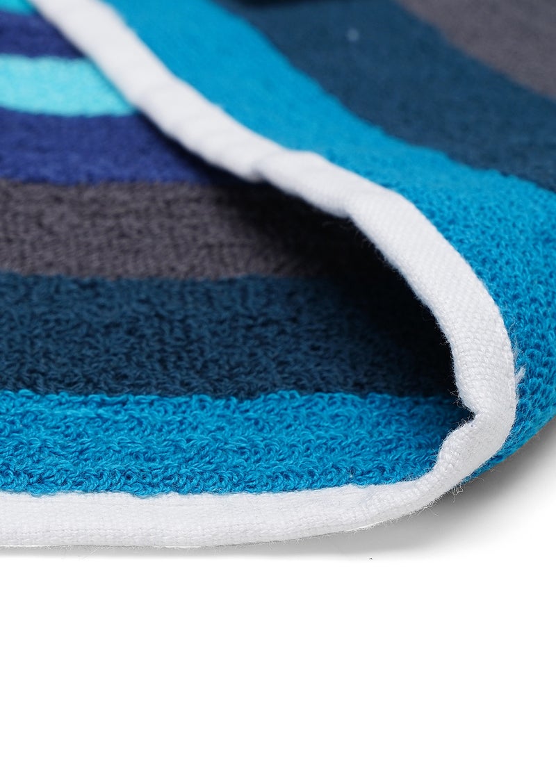 Home-Tex Design Hometex Design 4 Piece Set 100% Cotton 550 GSM Highly Absorbent Multiclolur Striped Bath Towel Perfect for Home and SPA 70x140 cm - Image 4