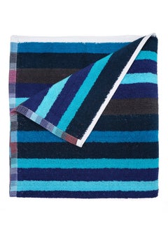 Home-Tex Design Hometex Design 4 Piece Set 100% Cotton 550 GSM Highly Absorbent Multiclolur Striped Bath Towel Perfect for Home and SPA 70x140 cm  - Image 5
