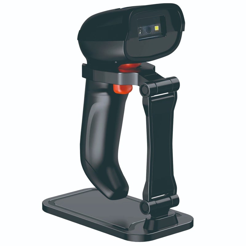 Universal Barcode Scanner Stand Hands Free Scanning Cradle Holder Adjustable Angle Height Desk Support Base - Image 1