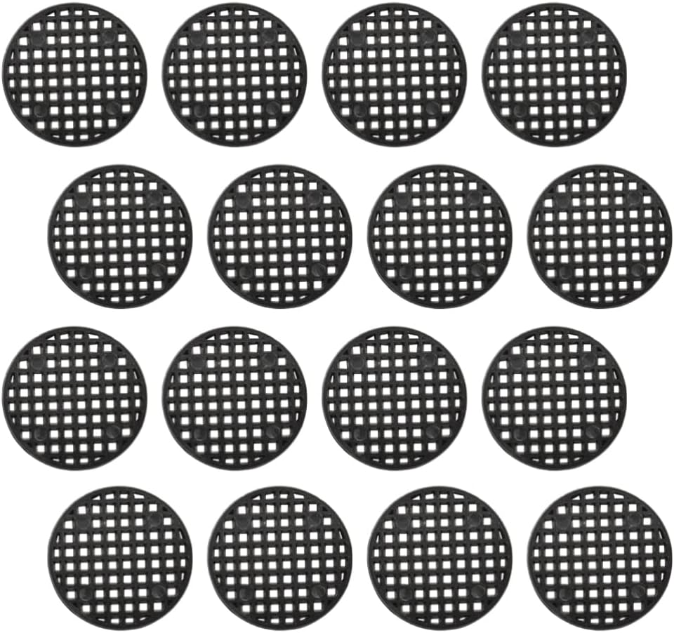 woobles Ceramic Planter Ceramic Flower Pot 100pcs Pot Hole Mesh Pad Bonsai Pot Bottom Grid Mat Round Garden Planter Drainage Hole Screens Soil Loss 7. 5CM Ceramic Planter Ceramic Flower Pot 7.5X7.5cm