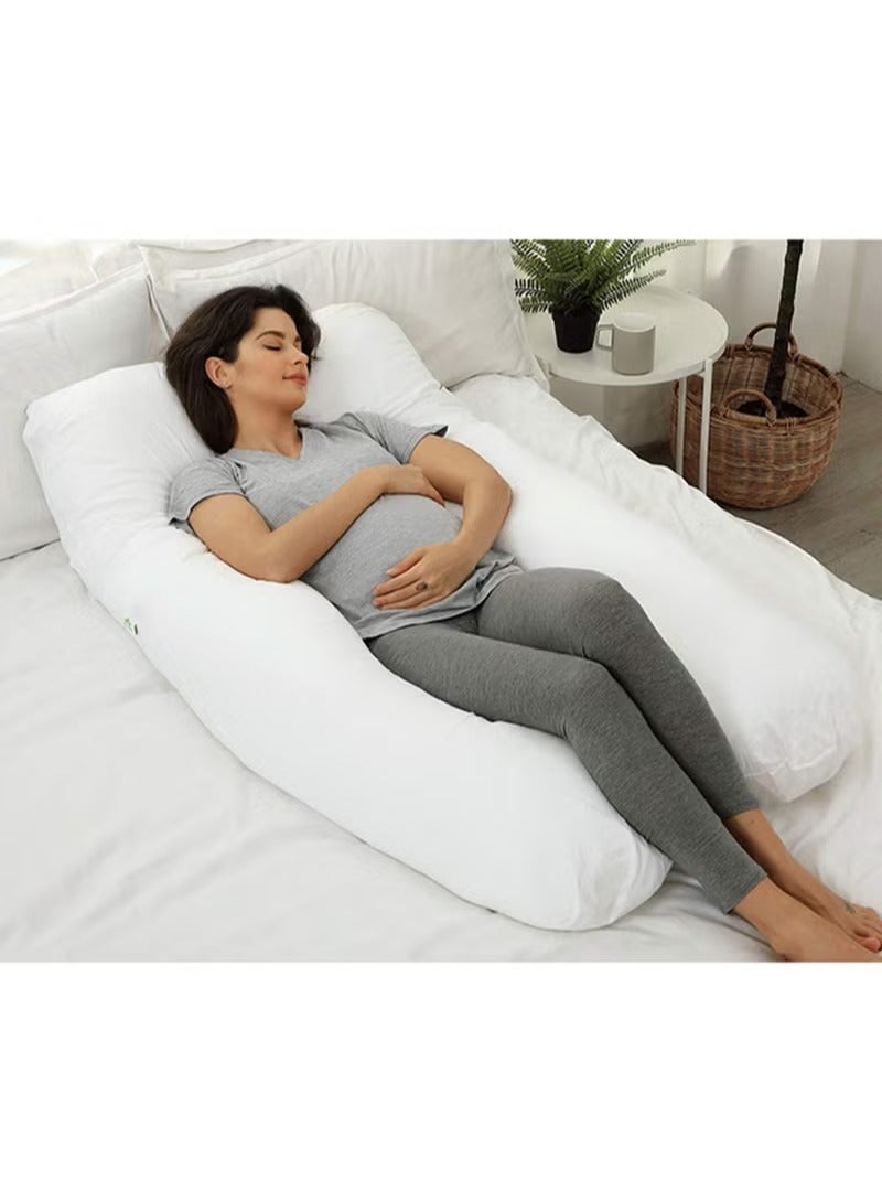 Pregnancy & Nursing U-Shape Pillow - Ultra-Soft Velvet, Full Body Support for Maximum Comfort  - Image 5