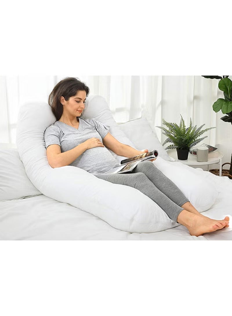Pregnancy & Nursing U-Shape Pillow - Ultra-Soft Velvet, Full Body Support for Maximum Comfort  - Image 3