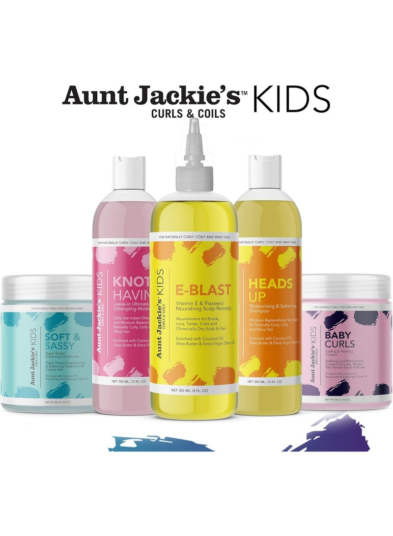 أنت جاكيز بلسم Aunt Jackie’s Girls Soft & Sassy المُنعّم بزيت جوز الهند وزبدة الشيا وزيت الزيتون البِكر – 426 جم - Image 4