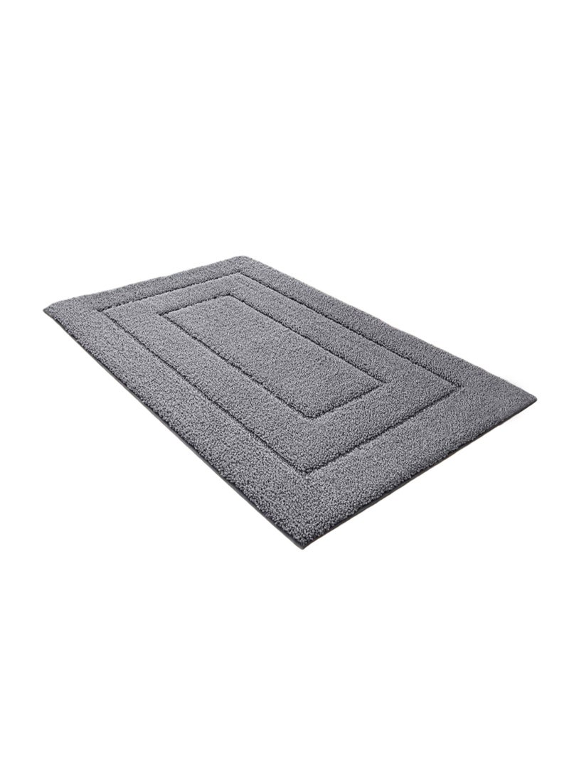 50x80cm Bathroom Rug Mat, Extra Soft Absorbent Premium Bath Rug, Non-Slip Comfortable Bath Mat, Carpet for Tub, Shower, Bath Room, Machine Washable,Grey - Image 1