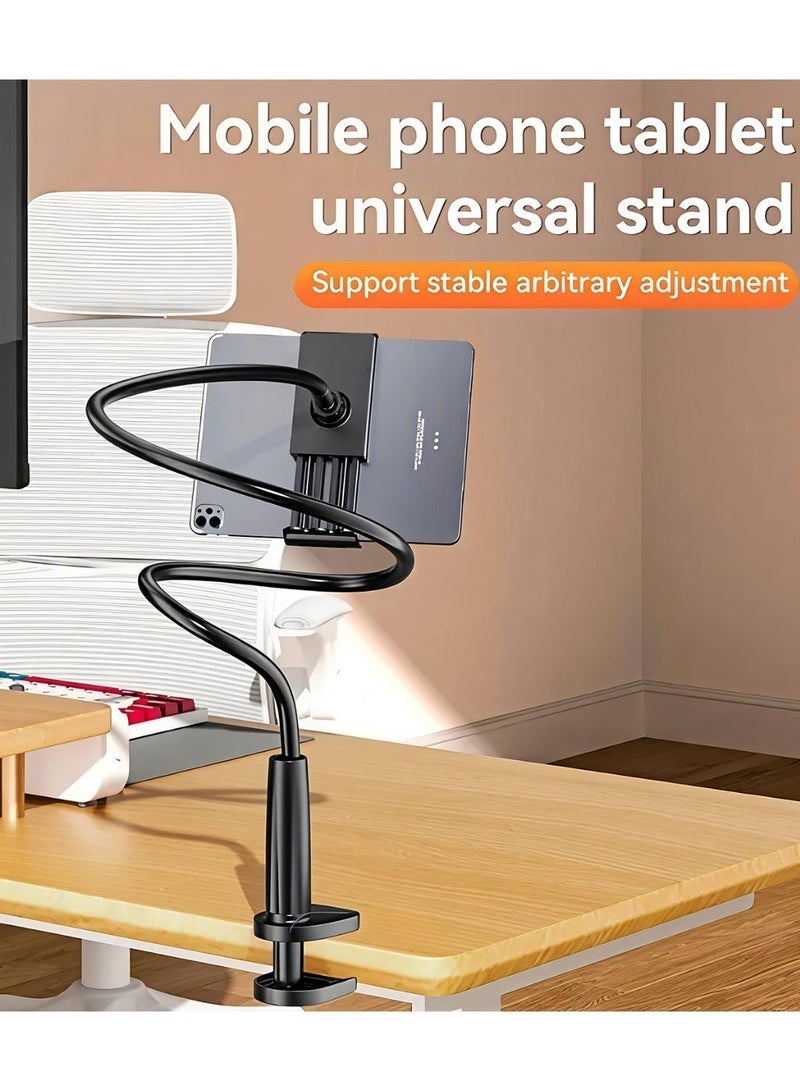 IPad and phone universal stand, portable metal phone stand, lazy phone stand, 360 degree rotatable, suitable for beds, kitchens, and living rooms, perfect for stable alloy phone stands for 4-7.2-inch iPhone 15/14/13/12/11 X Xr ProMax and iPad, Google Pixel, Samsung Galaxy S, and iPad mini - Image 5