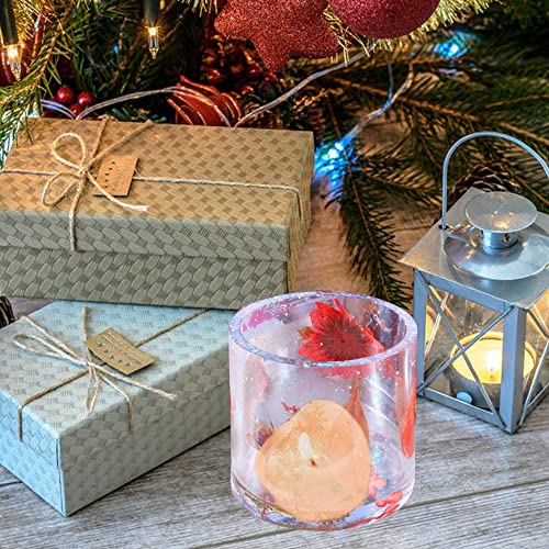 Wehous 2PCS Large Resin Molds Silicone, Concrete Planter Mold, 2.95" Project Inner Diameter, Cylinder Organizer Container Jar Succulent Flower Pot Plaster Clay Craft Making Kit Resin Supplies - Image 5