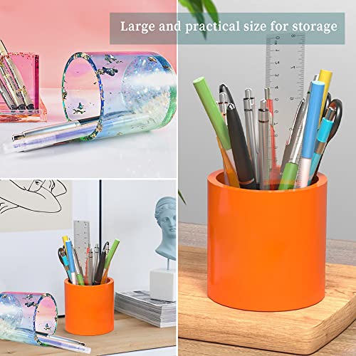 Wehous 2PCS Large Resin Molds Silicone, Concrete Planter Mold, 2.95" Project Inner Diameter, Cylinder Organizer Container Jar Succulent Flower Pot Plaster Clay Craft Making Kit Resin Supplies - Image 4