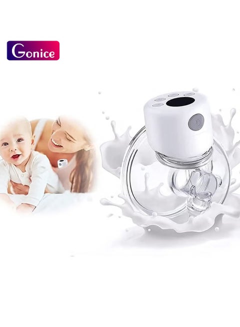 Electric Wearable Breast Pump, Portable Wireless Breastfeeding Pump Hand Free Breastpump, 2 Modes, 9 Adjustable Suction Level