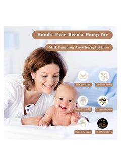 Electric Wearable Breast Pump, Portable Wireless Breastfeeding Pump Hand Free Breastpump, 2 Modes, 9 Adjustable Suction Level - pzsku/Z4267C9C75A614B8E1E1FZ/45/_/1670229301/13a218ec-13e6-4767-8a3c-6a618e37e096