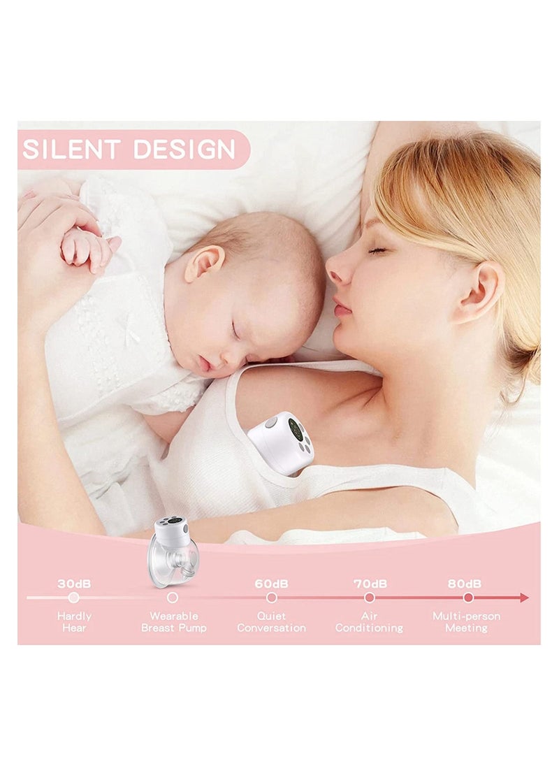 Gonice Electric Wearable Breast Pump, Portable Wireless Breastfeeding Pump Hand Free Breastpump, 2 Modes, 9 Adjustable Suction Level  - Image 2