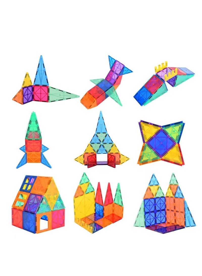48pcs Magnetic Building Tiles Transparent Blocks Toy for Kids  - Image 3