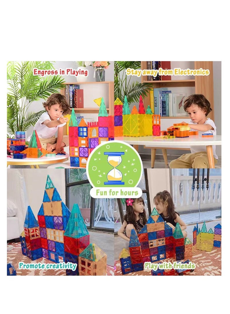 48pcs Magnetic Building Tiles Transparent Blocks Toy for Kids  - Image 4