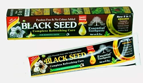 WLRAPSKY Essential Palace Organic Black Seed Toothpaste 100 Fluoride Free Vegetable Base 3pack 65oz for Sensitive Teeth - Image 2