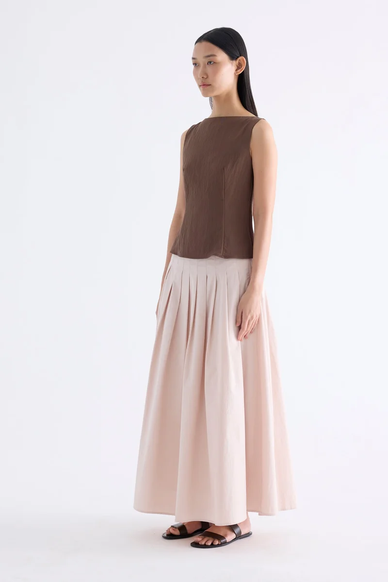 The Editor's Market Afina Boat-Neck Top