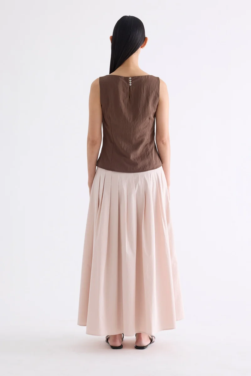 The Editor's Market Afina Boat-Neck Top