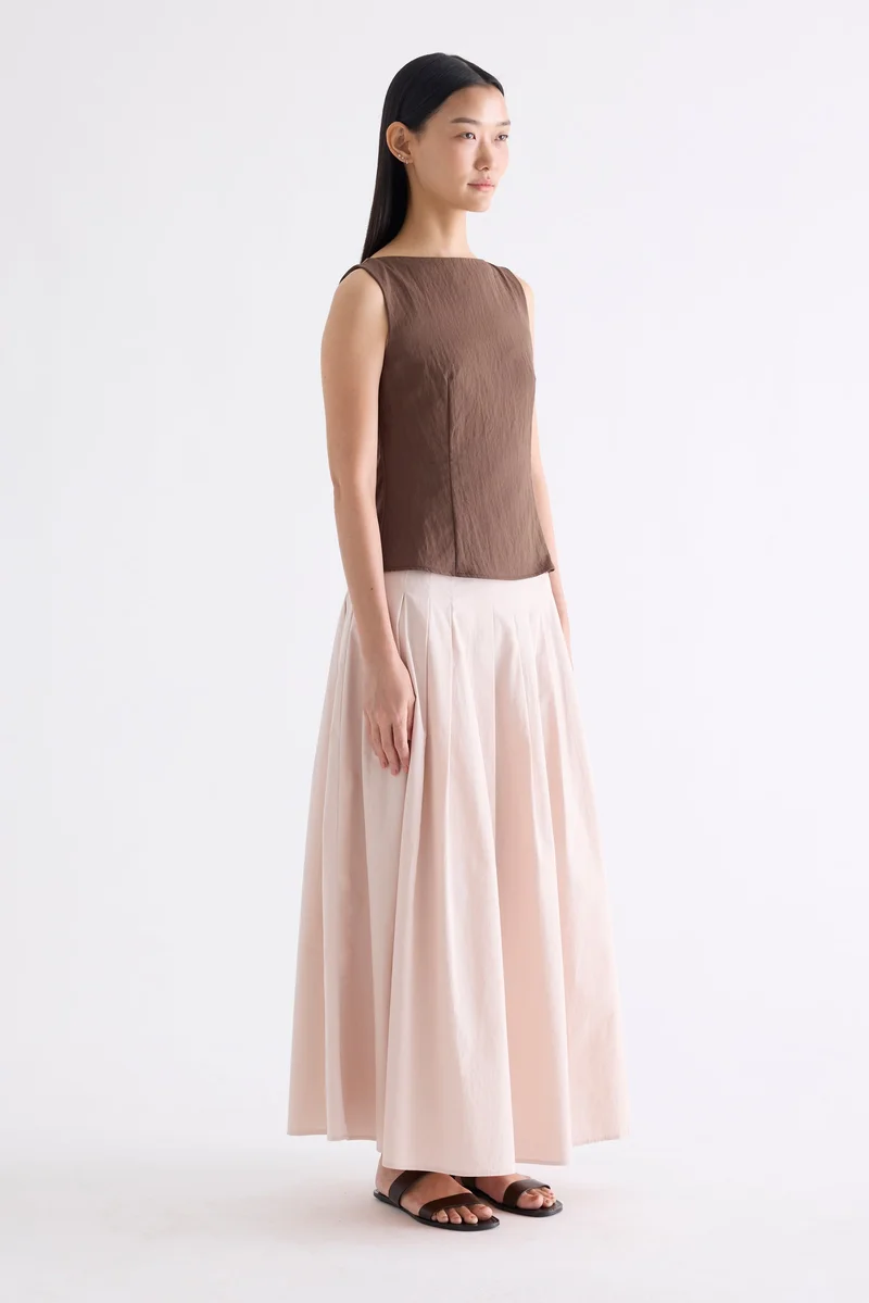 The Editor's Market Afina Boat-Neck Top