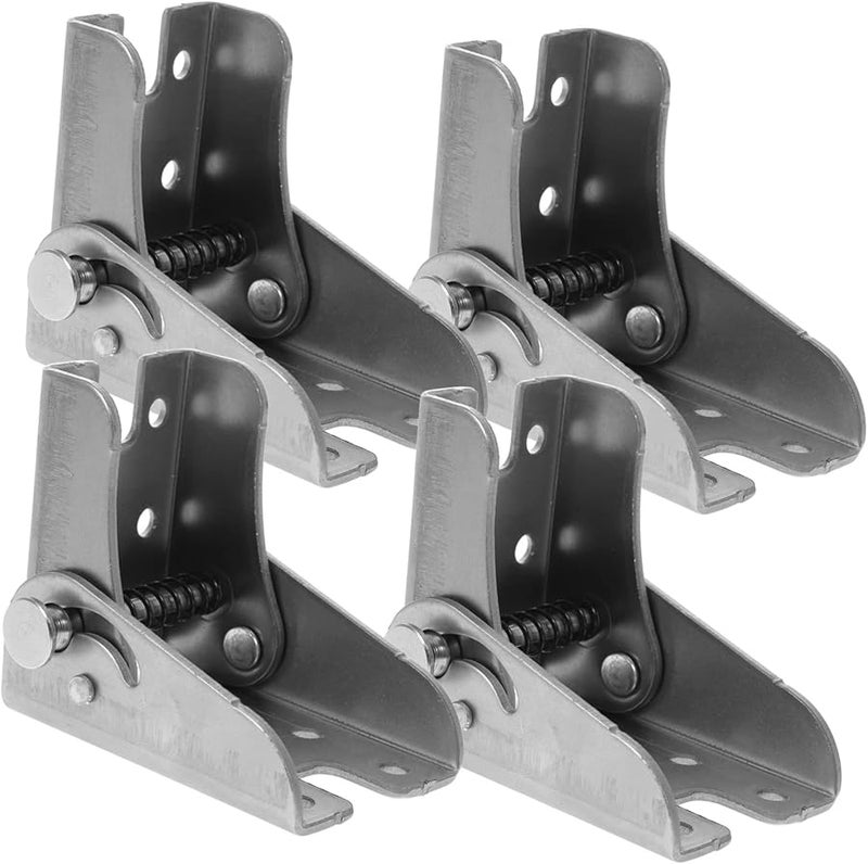 4Pcs Self Locking Folding Hinge For Furniture Tables Beds Workbenches Space Saving - Image 2