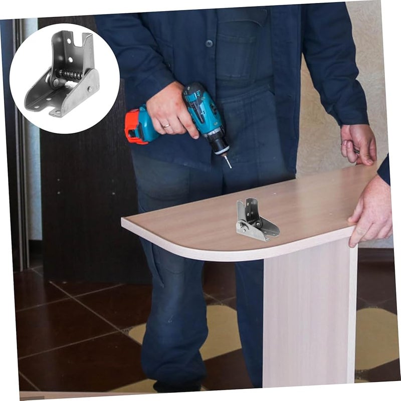 4Pcs Self Locking Folding Hinge For Furniture Tables Beds Workbenches Space Saving - Image 4