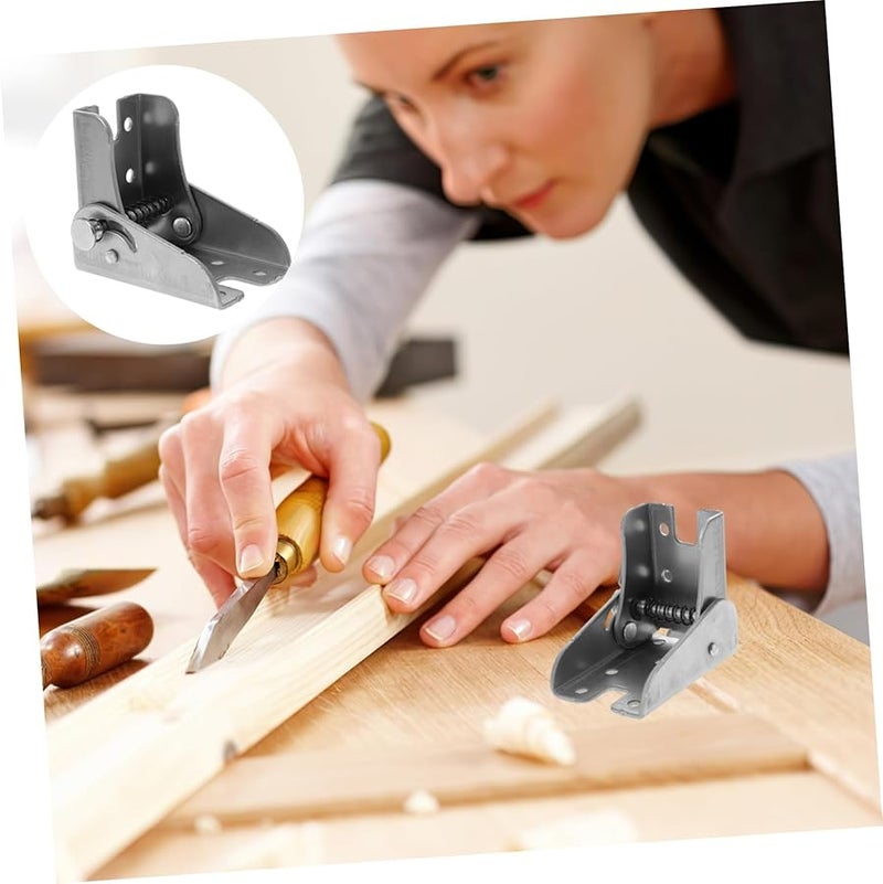 4Pcs Self Locking Folding Hinge For Furniture Tables Beds Workbenches Space Saving - Image 3