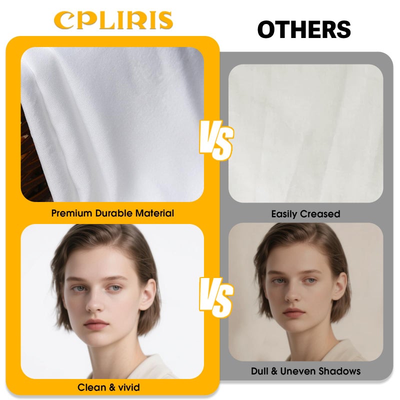 CPLIRIS 10x20ft White Backdrop for Photography, Dual-Size Dual-Pocket Design Photo Booth Background for Portrait Photoshoot, Party and Video with Both Options of 10 feet and 20 feet in Width - Image 5