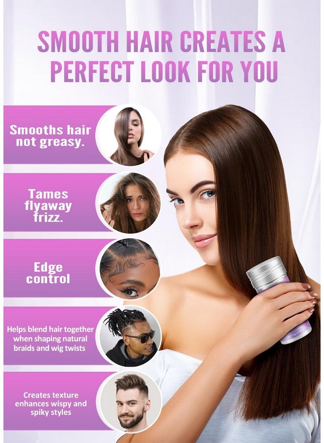 SWEET VIEW Hair Wax Stick & Slick Back Hair Brush Set for Smooth Flyaways, Frizz, Sleek Ponytail, Bun, Styling Accessory for Girls, Kids - Image 2