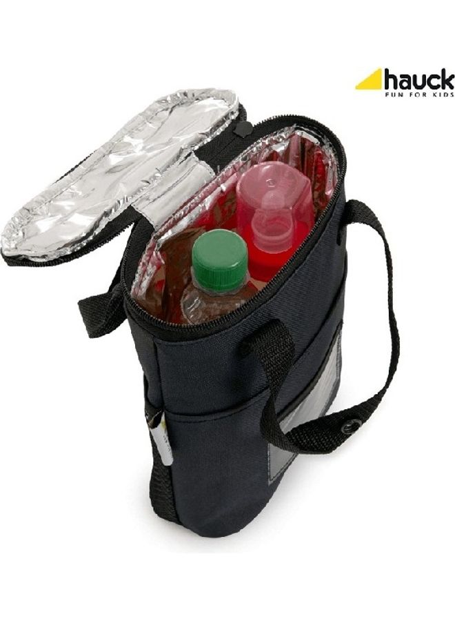Hauck Refresh Me Outdoor Insulated Bottle Bag for two Bottles with Vecro Strap and Mesh Pocket for Pram Stroller Pushchair  – Grey - Image 3